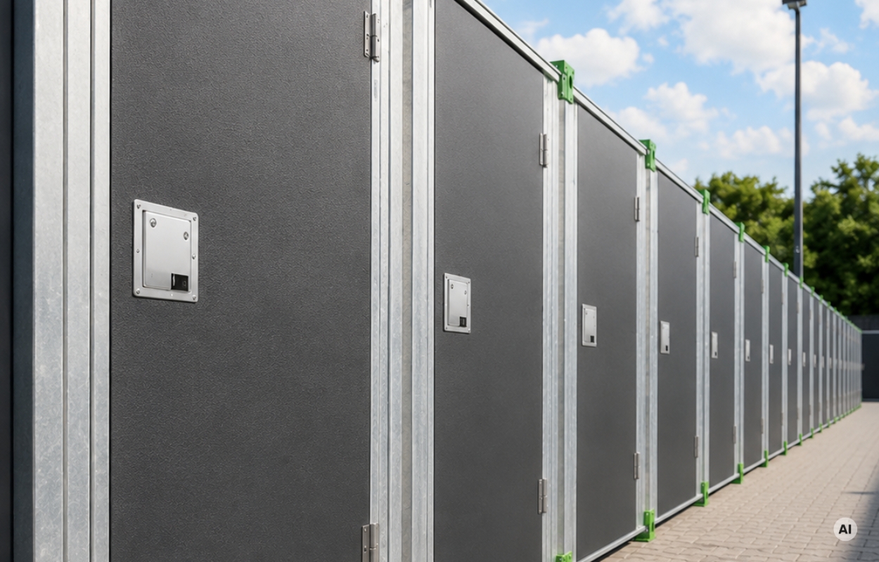 Boksy magazynowe 100BOX self storage z miejscem na podjazd samochodem